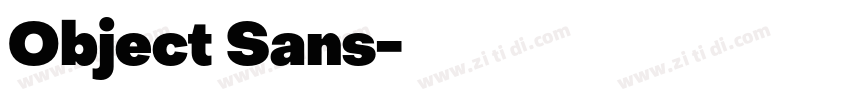 Object Sans字体转换